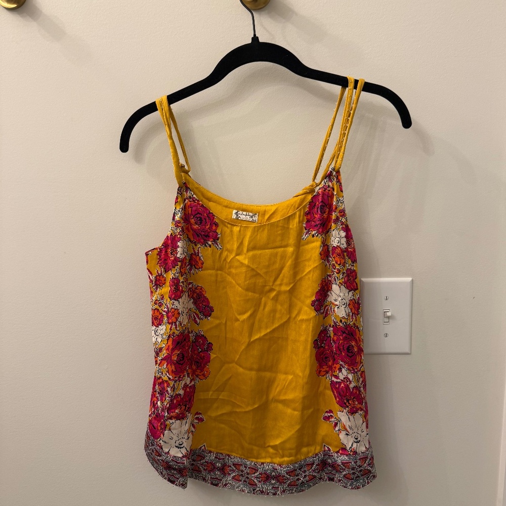 Silk floral cami